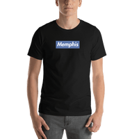 Thumbnail for Personalized Streetwear T-Shirt - Black - Memphis - Shirt View