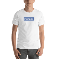 Thumbnail for Personalized Streetwear T-Shirt - White - Memphis - Shirt View