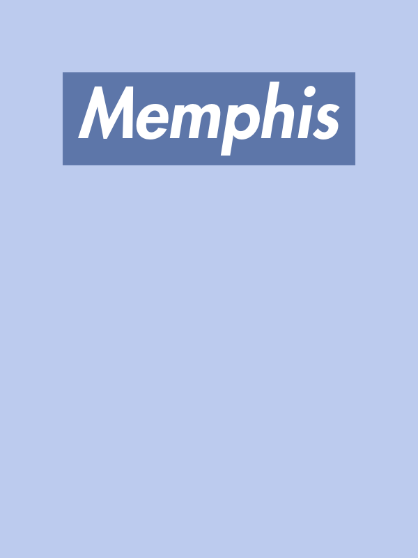 Personalized Streetwear T-Shirt - Blue - Memphis - Decorate View
