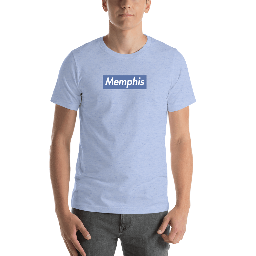 Personalized Streetwear T-Shirt - Blue - Memphis - Shirt View