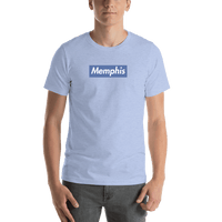 Thumbnail for Personalized Streetwear T-Shirt - Blue - Memphis - Shirt View