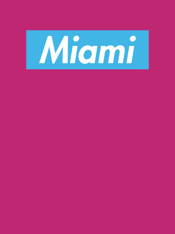 Personalized Streetwear T-Shirt - Pink - Miami - Decorate View