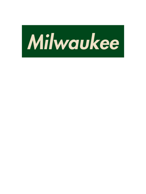 Personalized Streetwear T-Shirt - White - Milwaukee - Decorate View
