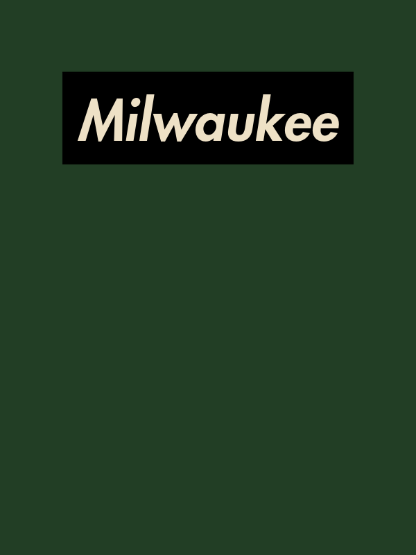 Personalized Streetwear T-Shirt - Green - Milwaukee - Decorate View