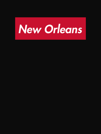 Thumbnail for Personalized Streetwear T-Shirt - Black - New Orleans - Decorate View