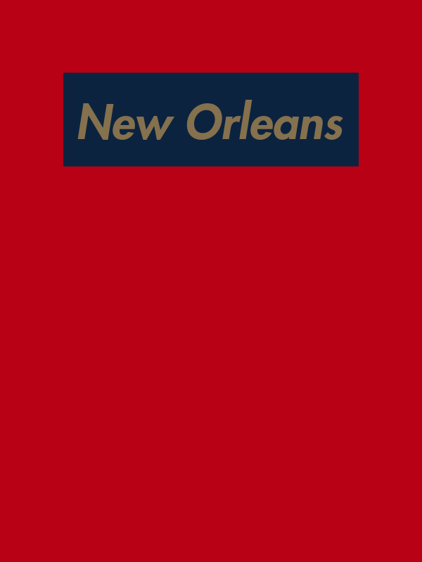 Personalized Streetwear T-Shirt - Red - New Orleans - Decorate View