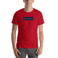 Thumbnail for Personalized Streetwear T-Shirt - Red - New Orleans - Shirt View