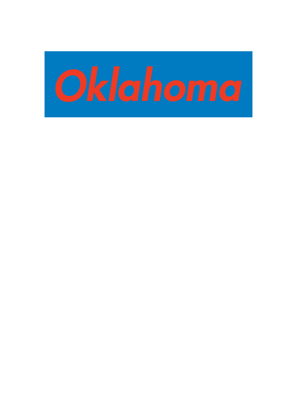 Personalized Streetwear T-Shirt - White - Oklahoma - Decorate View