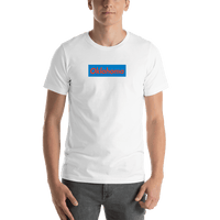 Thumbnail for Personalized Streetwear T-Shirt - White - Oklahoma - Shirt View