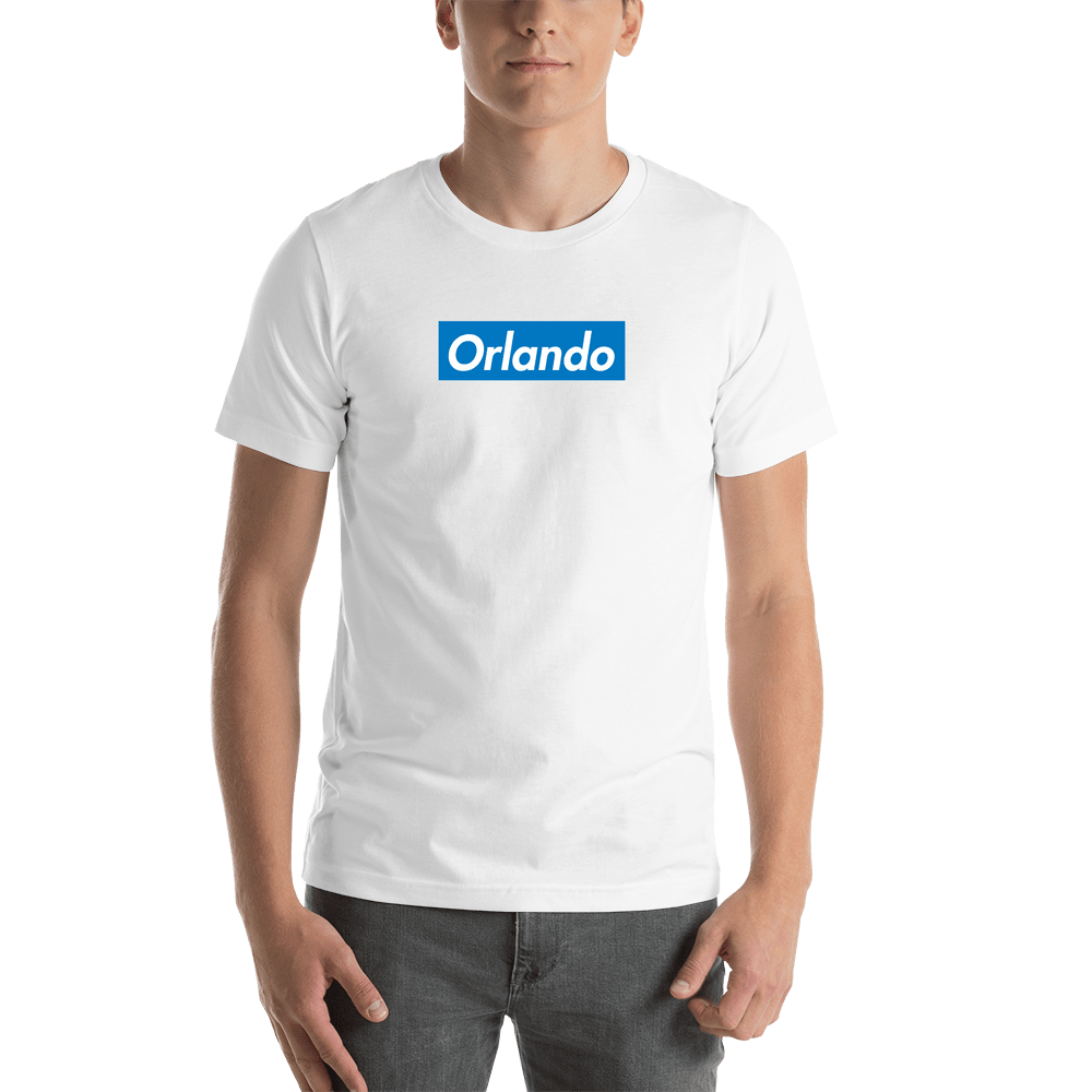 Personalized Streetwear T-Shirt - White - Orlando - Shirt View