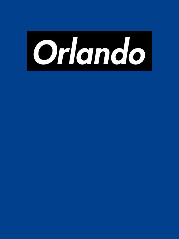 Personalized Streetwear T-Shirt - Blue - Orlando - Decorate View