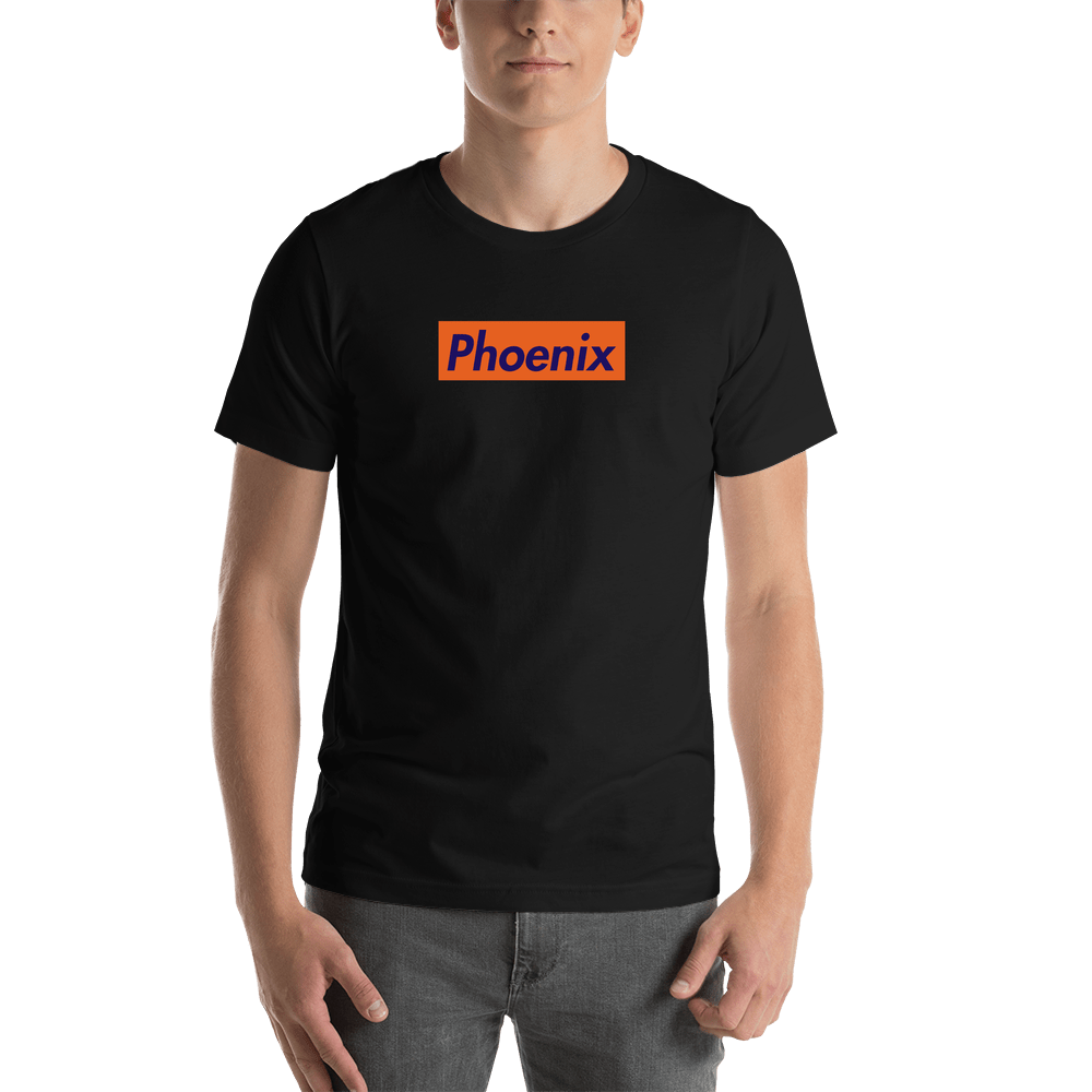 Personalized Streetwear T-Shirt - Black - Phoenix - Shirt View