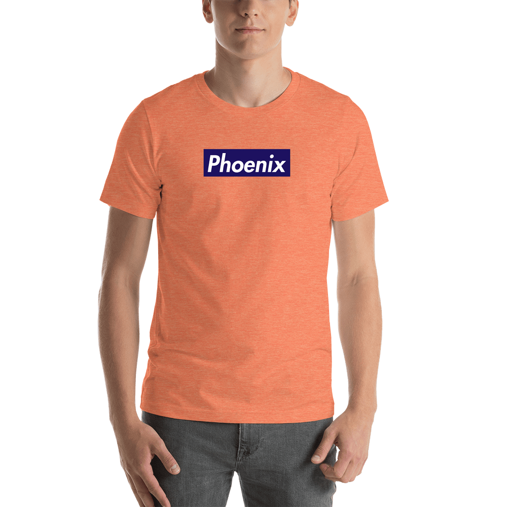 Personalized Streetwear T-Shirt - Orange - Phoenix - Shirt View