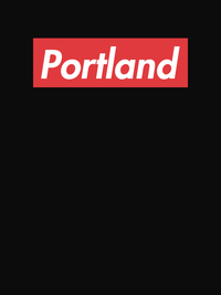 Thumbnail for Personalized Streetwear T-Shirt - Black - Portland - Decorate View