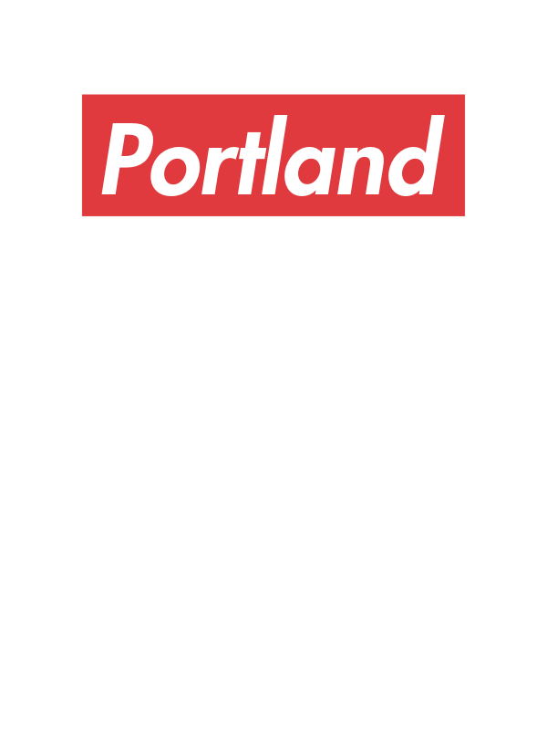 Personalized Streetwear T-Shirt - White - Portland - Decorate View