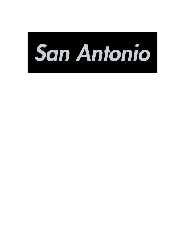 Personalized Streetwear T-Shirt - White - San Antonio - Decorate View