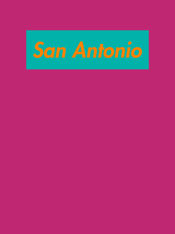 Personalized Streetwear T-Shirt - Pink - San Antonio - Decorate View