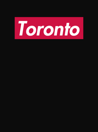 Thumbnail for Personalized Streetwear T-Shirt - Black - Toronto - Decorate View