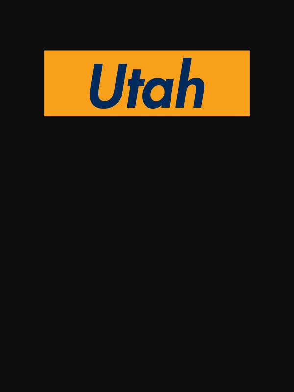 Personalized Streetwear T-Shirt - Black - Utah - Decorate View