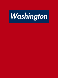 Thumbnail for Personalized Streetwear T-Shirt - Red - Washington - Decorate View