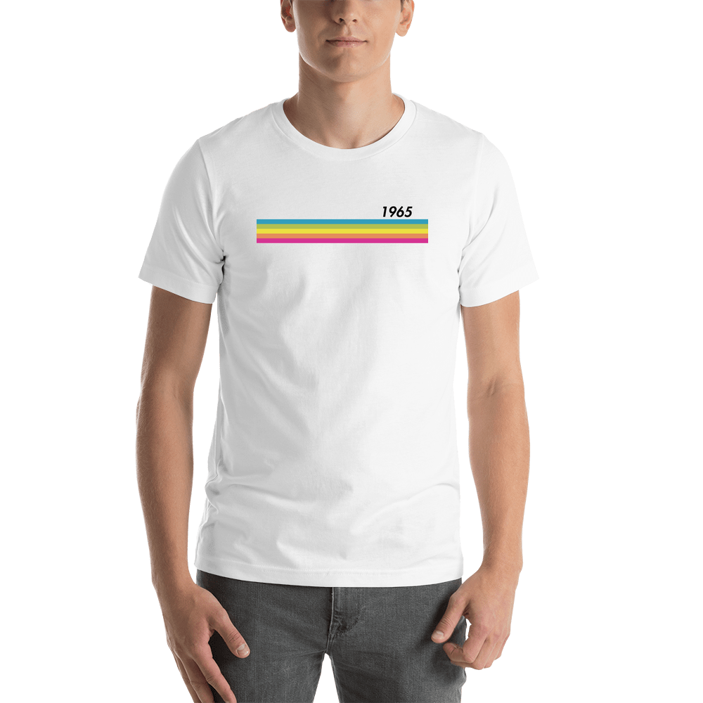 Personalized Striped T-Shirt - White - Shirt View