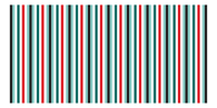 Thumbnail for Personalized Striped Beach Towel - Ocean Wave Blast Stripes - Baja Peninsula Vibes - Front View