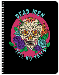 Thumbnail for Sugar Skulls Notebook - Dead Men Tell No Tales - Front View