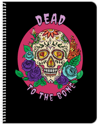 Thumbnail for Sugar Skulls Notebook - Dead to the Bone - Front View