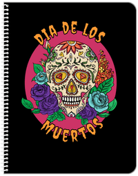 Thumbnail for Sugar Skulls Notebook - Dia de los Muertos - Front View