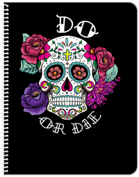 Thumbnail for Sugar Skulls Notebook - Do or Die - Front View