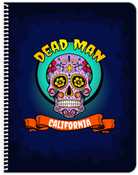 Thumbnail for Personalized Sugar Skulls Notebook - Dead Man - Front View