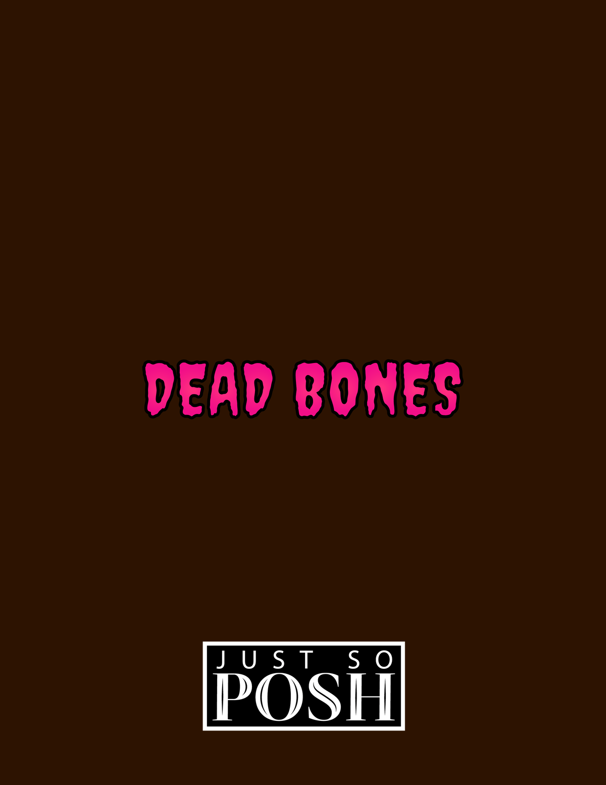 Personalized Sugar Skulls Notebook - Dead Bones - Back View
