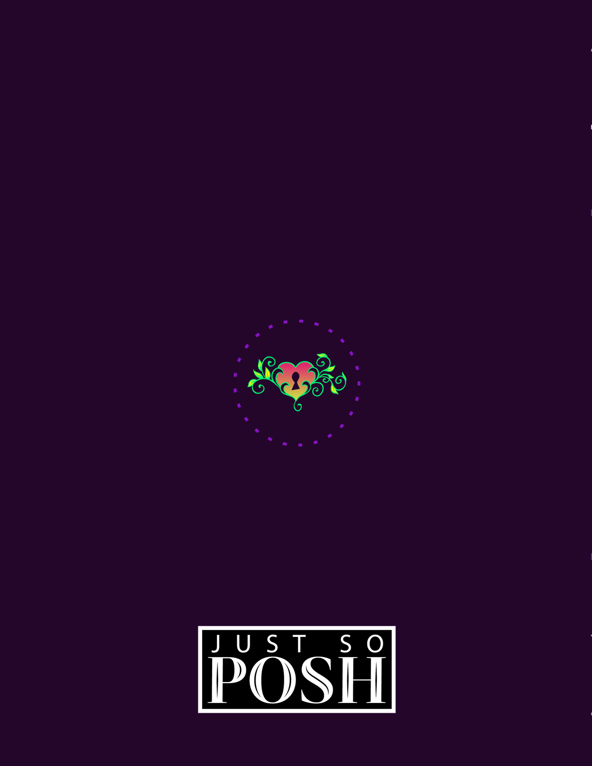 Sugar Skulls Notebook - Purple Background - Back View