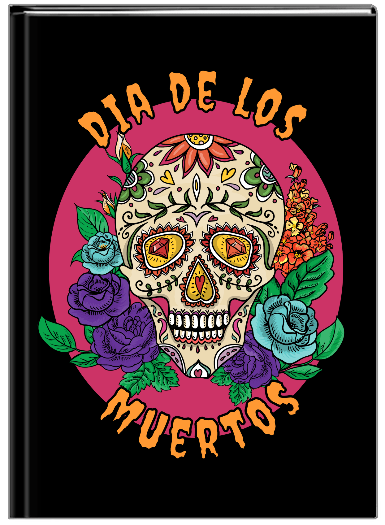 Sugar Skulls Journal - Dia De Los Muertos - Front View