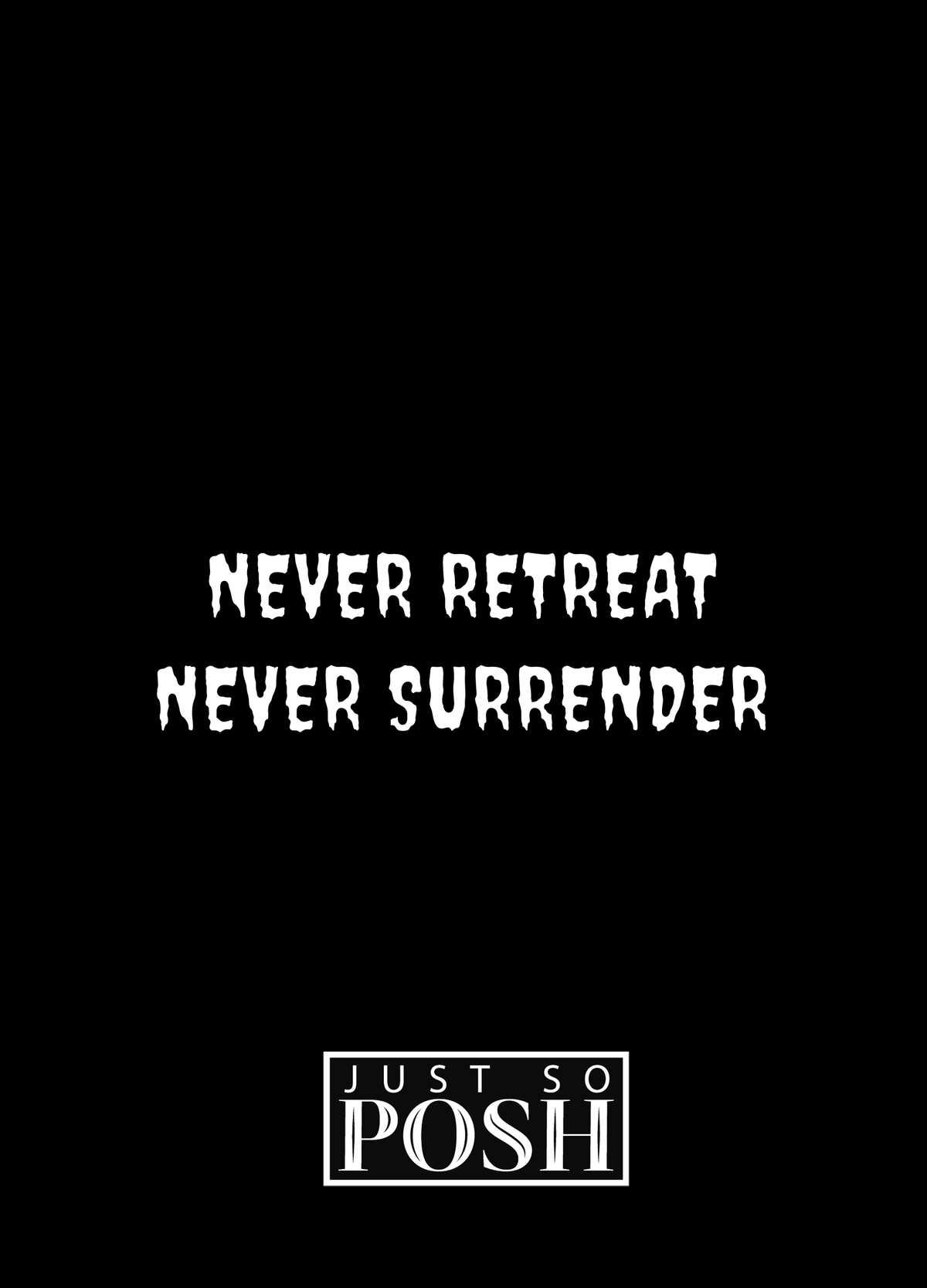 Sugar Skulls Journal - Never Retreat Never Surrender - Back View
