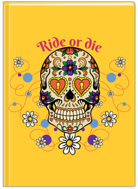 Thumbnail for Personalized Sugar Skulls Journal - Ride or Die - Front View