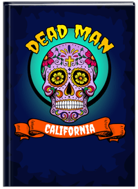 Thumbnail for Personalized Sugar Skulls Journal - Dead Man - Front View