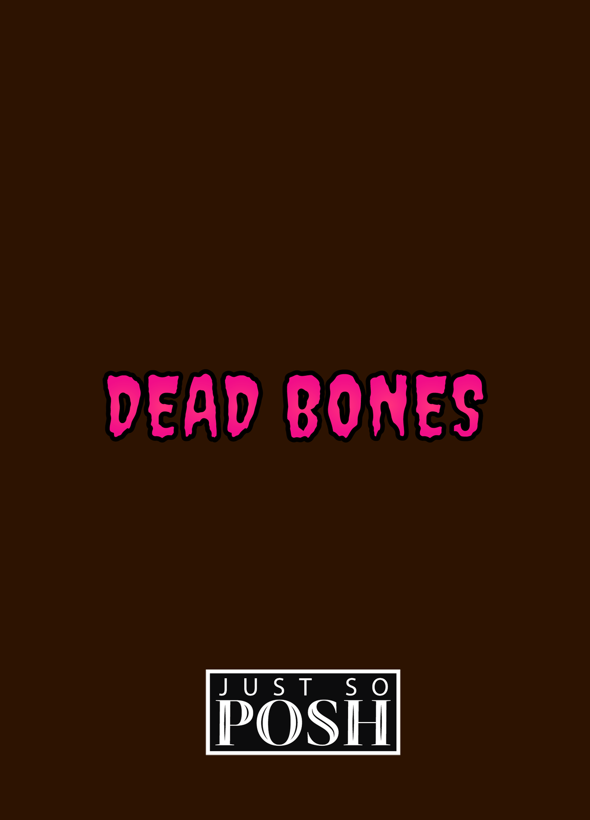 Personalized Sugar Skulls Journal - Dead Bones - Back View
