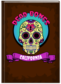Thumbnail for Personalized Sugar Skulls Journal - Dead Bones - Front View