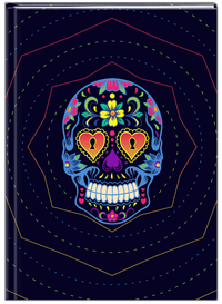 Thumbnail for Sugar Skulls Journal - Blue Background - Front View