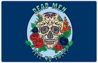 Thumbnail for Personalized Sugar Skulls Placemat - Dead Men Tell No Tales -  View