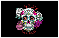 Thumbnail for Personalized Sugar Skulls Placemat - Stay Weird -  View