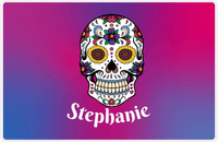 Thumbnail for Personalized Sugar Skulls Placemat - Pink Background -  View