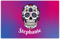 Thumbnail for Personalized Sugar Skulls Placemat - Pink Background -  View