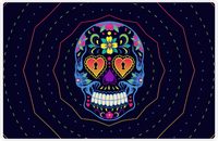 Thumbnail for Sugar Skulls Placemat - Blue Background -  View