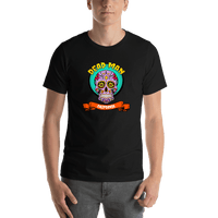 Thumbnail for Personalized Sugar Skull T-Shirt - Black - Dead Man - Shirt View