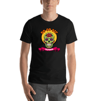 Thumbnail for Personalized Sugar Skull T-Shirt - Black - Do or Die - Shirt View