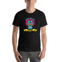 Thumbnail for Personalized Sugar Skull T-Shirt - Black - Ride or Die - Shirt View