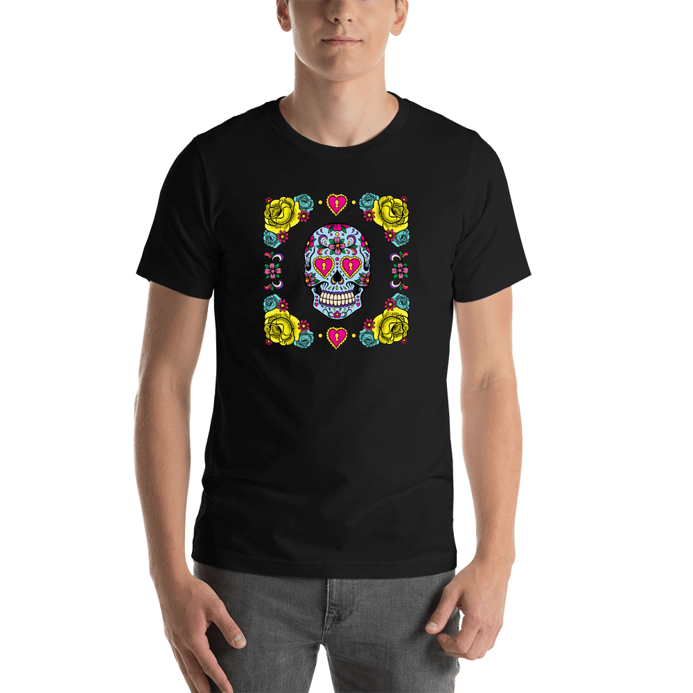 Sugar Skull T-Shirt - Black - Shirt View