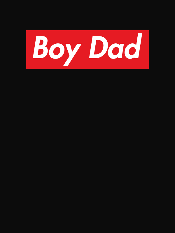 Personalized Super Parody T-Shirt - Black - Boy Dad - Decorate View